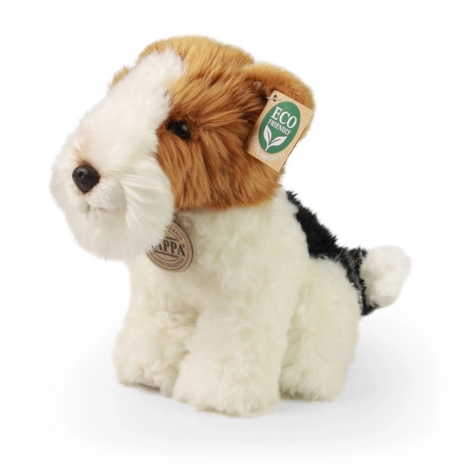 Pluchen hond Foxterriër 18 cm ECO-VRIENDELIJK