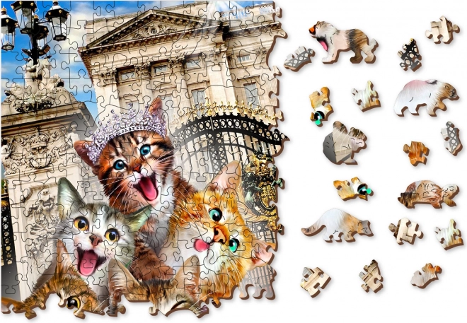 Houten puzzel Katjes in Londen