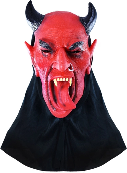 Duivels masker met tong