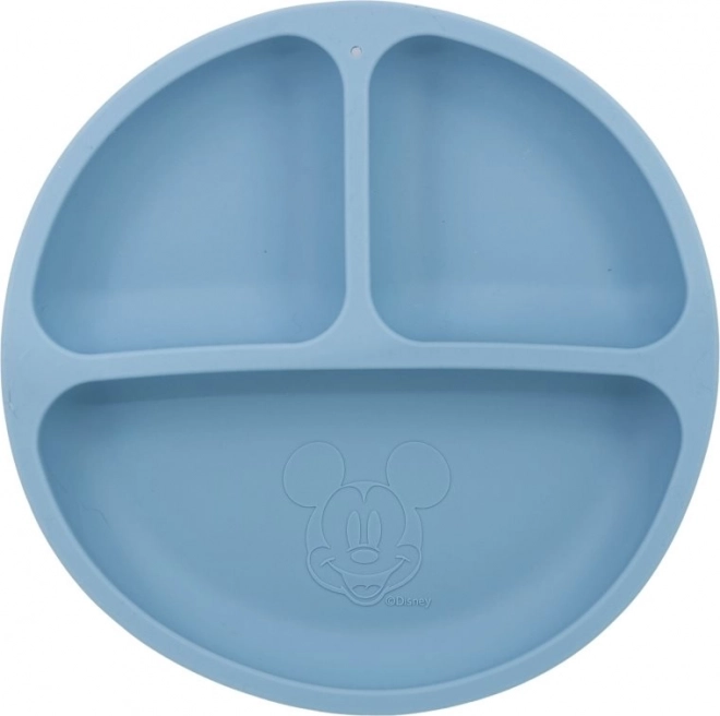 Silikonteller mit Mickey Mouse Motiv