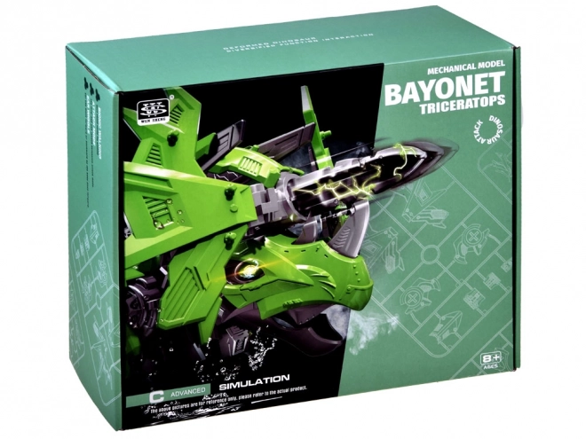 Bewegend model van een mechanische robot Triceratops