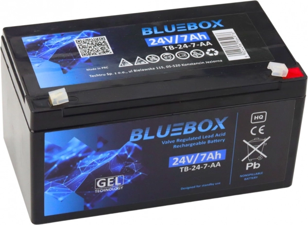 BlueBox Gel Battery VRLA AGM 24V 7Ah for Cars