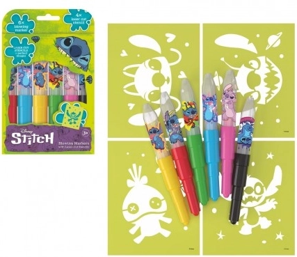 Blow Pens with Stencils Lilo & Stitch in a Box