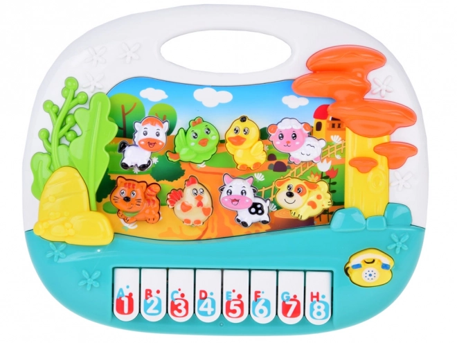 Educatieve interactieve pianotoetsenbord met dieren Boerderij ZA5331