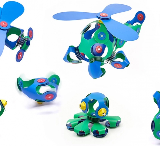 Clixo Magnetic Building Set Blue & Green