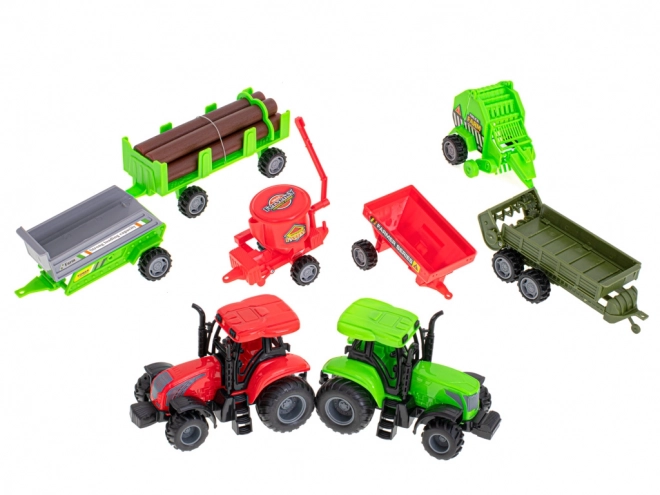 Boerderij met dieren en machines - 49 stuks