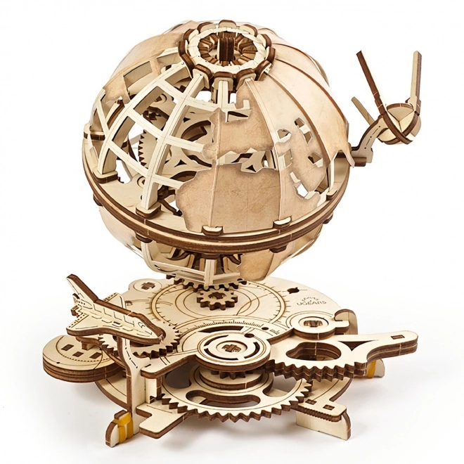 Ugears 3D houten mechanische puzzel Globe