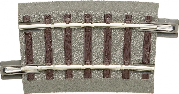 Roco geoLINE bochtspoor R3 7,5° met ballastbed, H0