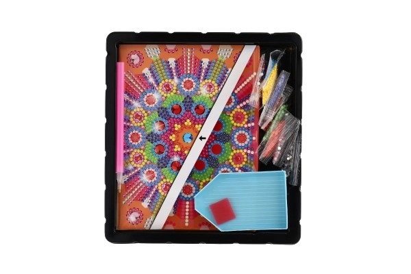 Creatief dagboek met diamanten - mandala