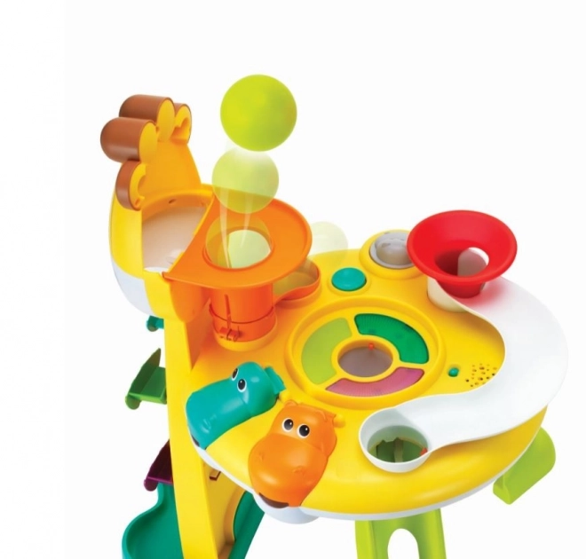 Educatief speelcentrum met giraffen
