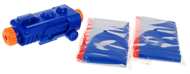 Fusil rapide pour enfants 8+ Blaze Storm 20 longues balles en mousse + cible + fiole