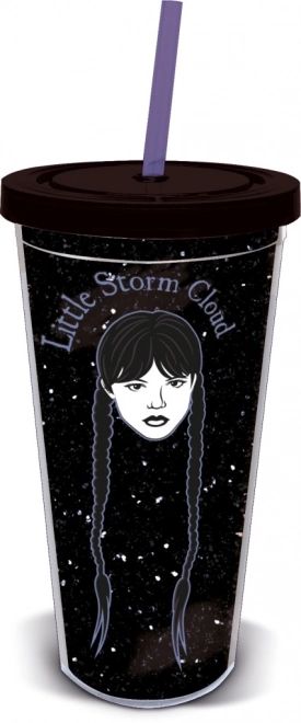 Fashionable Mug with Straw 560 ml