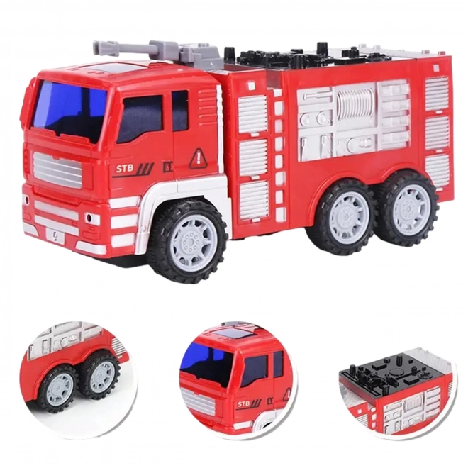 Ensemble Woopie voitures de pompiers 6 en 1