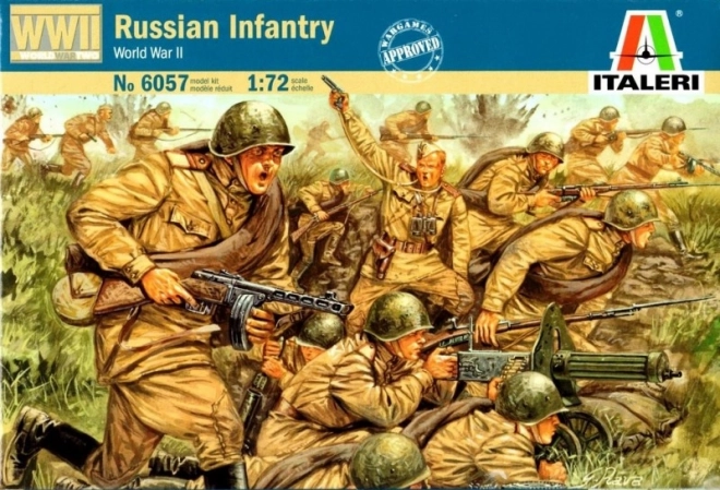 Russian infantry 1:72 plastic model set