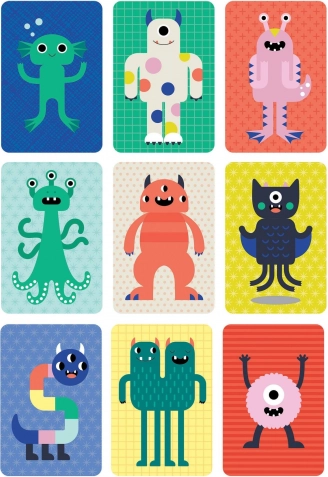 Illustrations de monstres colorées et attrayantes