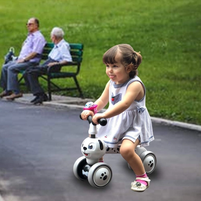 ECOTOYS Loopfiets Hondje wit