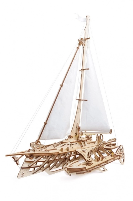 Ugears 3D puzzel - Log Trimaran Merihobus 237 stukken