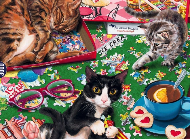 Puzzel Kattenpuzzelaars 3000 stukjes BLUEBIRD