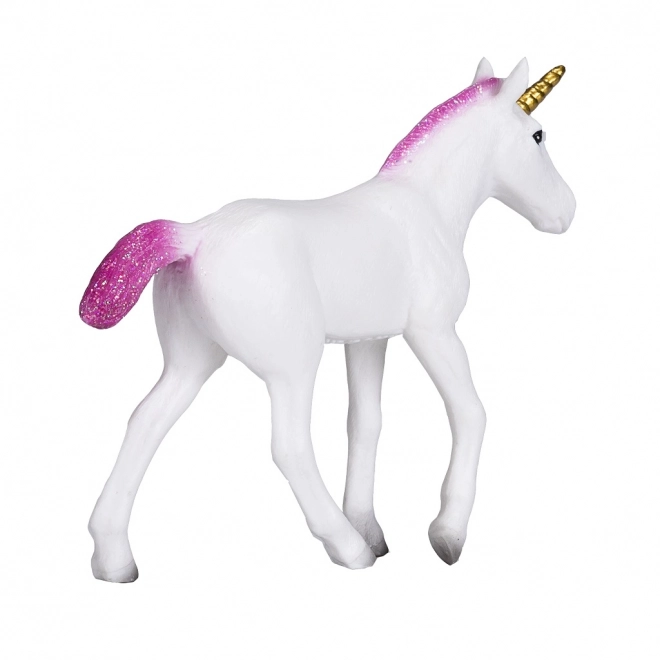 Plastic figuurtje Eenhoorn met roze manen