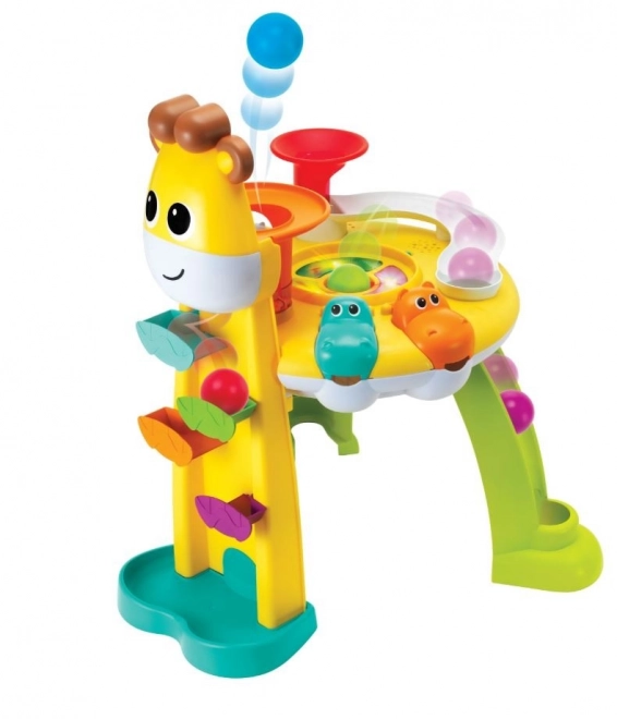 Educatief speelcentrum met giraffen