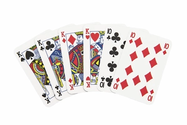 Poker gezelschapsspel kaarten in kartonnen doosje 6x9cm