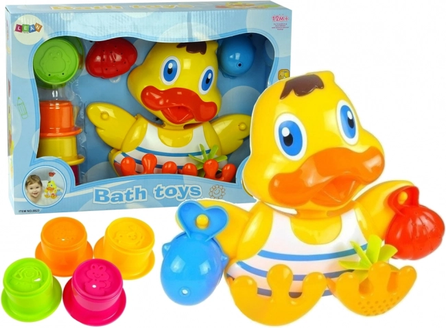 Bad-eendje met stapelbekers