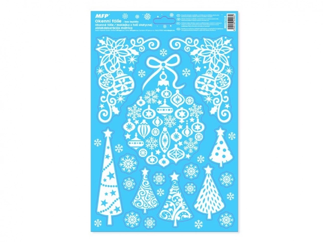 Kerstvenster Glitr Folie 20x30 cm