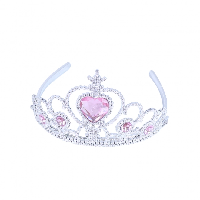 Prinsessenset roze handschoenen en kroon