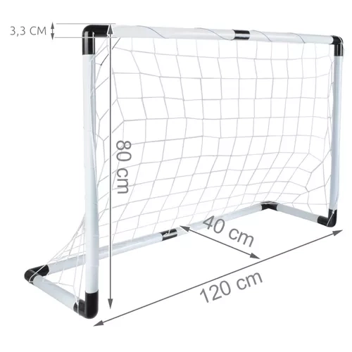 Voetbaldoel + bal + pomp 23459