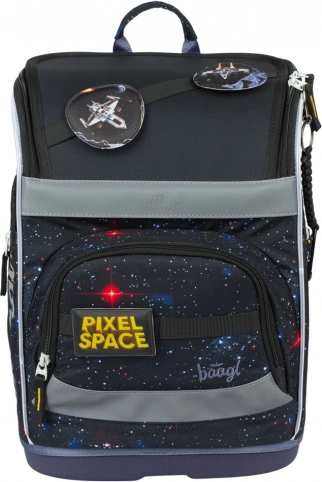 Školní aktovka Baagl Zippy Plus Pixel Space