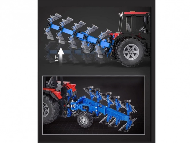 Grand ensemble de blocs 1675-ele 1:17 Tracteur + charrue télécommandée ZA5251