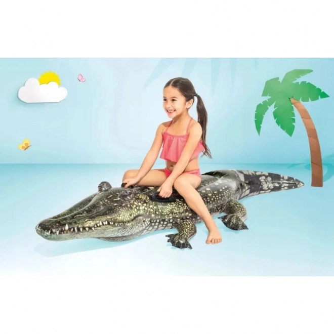 Matelas gonflable Crocodile avec poignées 170x86cm à partir de 3 ans