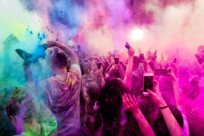 Kleurstofpoeder Holi - 10 x 100 g