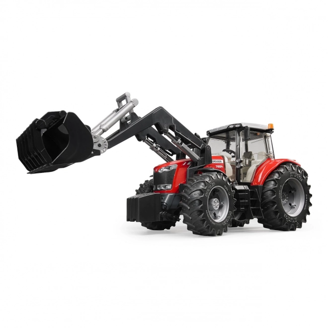 Tractor Bruder Massey Ferguson 7624 met voorlader