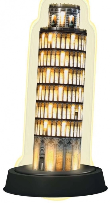 RAVENSBURGER Puzzle 3D lumineux Édition de nuit Tour penchée de Pise 216 pièces