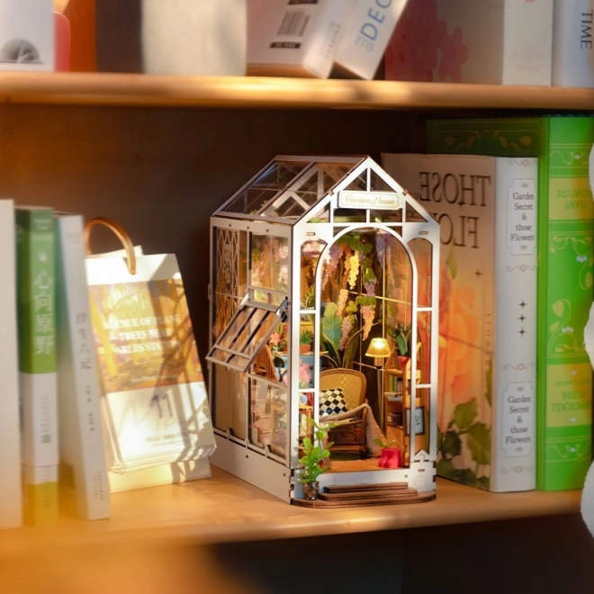 RoboTime 3D puzzel Boekensteun Tuinhuisje (hout)