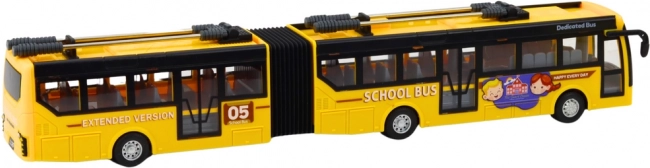 Op afstand bestuurbare schooltrolleybus Przegubowy 1:32 geel