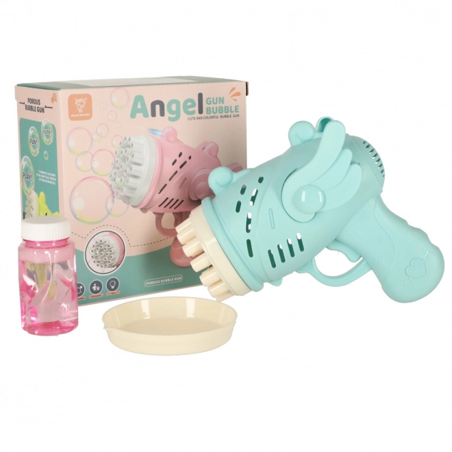 Bellenpistool met vleugels blauw