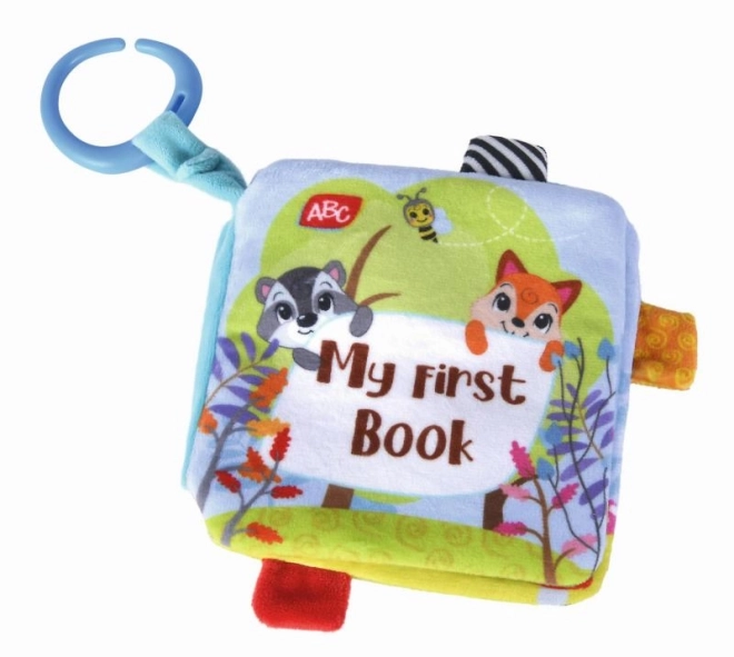 Pluchen boekje met bosdieren - 17 cm