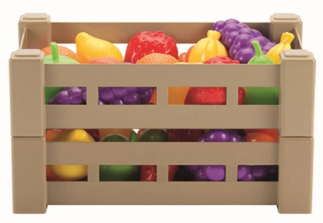 Durable plastic crate for little hands