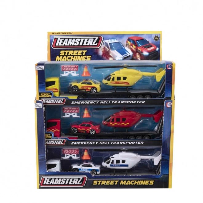 Teamsterz Transport von Auto und Hubschrauber für Kinder