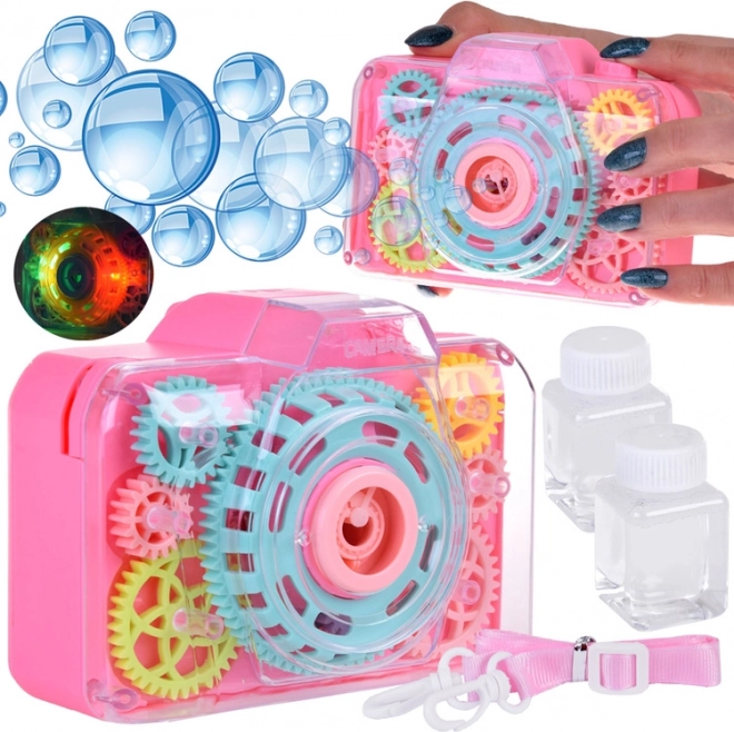 Bubble Camera for Kids with Visible Gears and Light Effects – Ro