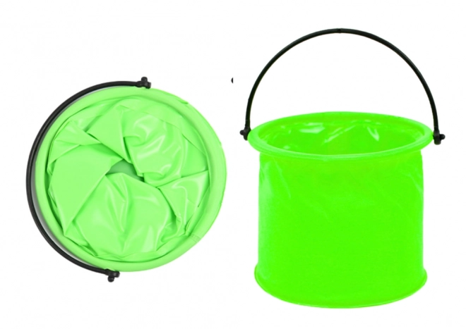 Opvouwbare multifunctionele PVC-emmer groen