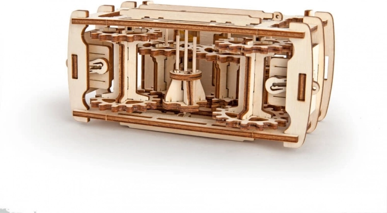 Mécanique apparente et espace de rangement pratique