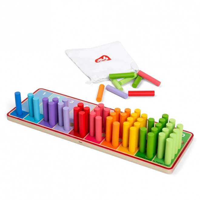 Regenbogen-Rechenstäbchen für Kinder