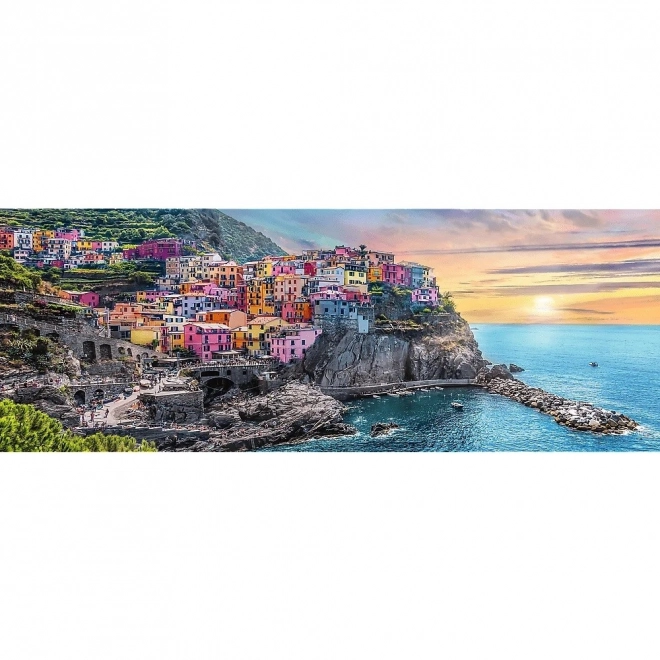 Panoramische puzzel 500 stukjes Vernazza bij zonsondergang, Italië
