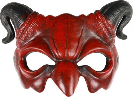 Rubberen duivel-/duivelsmasker voor carnaval en Halloween