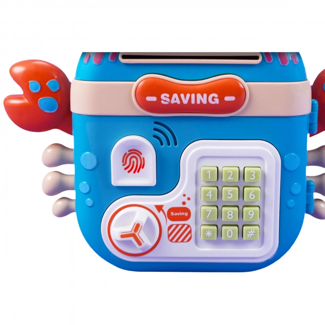 Woopie Electronic Safe ATM with Access Pin - Blue Crab Backpack