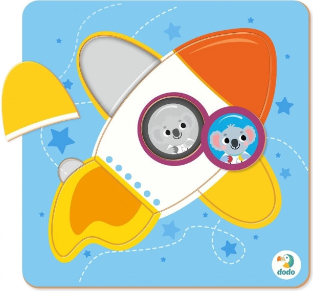 Dodo Rahmenpuzzle Rakete für die Kleinsten