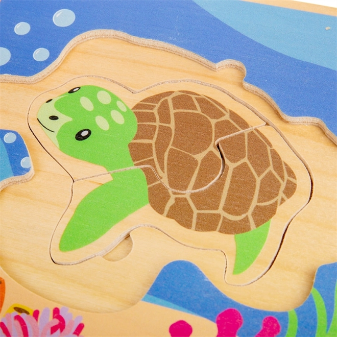 Puzzle Bigjigs Toys Cycle de vie de la tortue